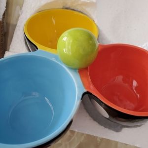 NWT RETIRED Coton Colors Trio Dot Dip Bowl